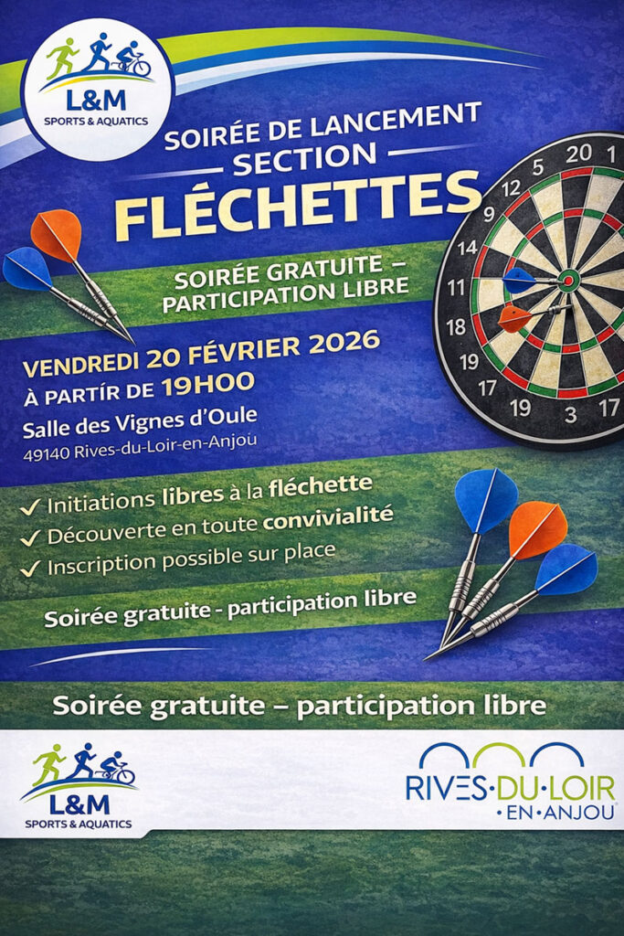 Affiche Lancement Flechettes A3 QR