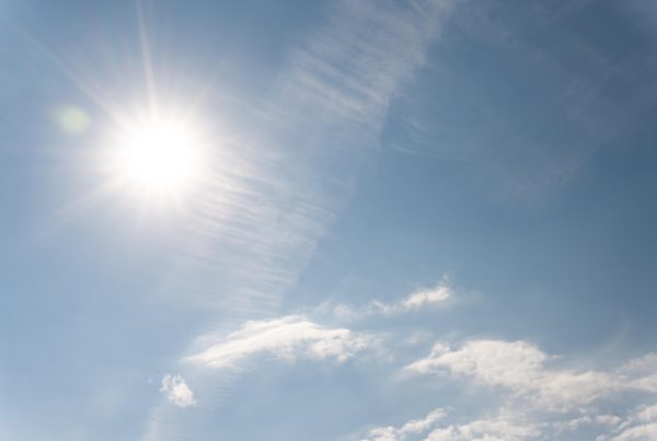 sun rays cloudy sky